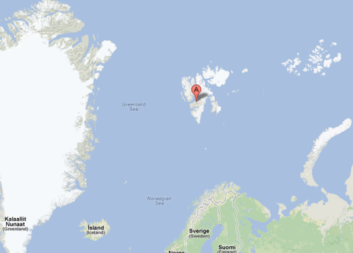 Svalbard on the map